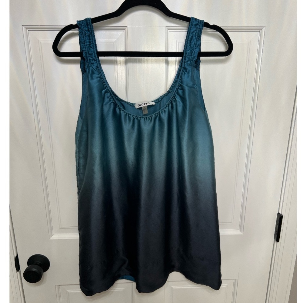 DKNY Ombre Silk Blouse